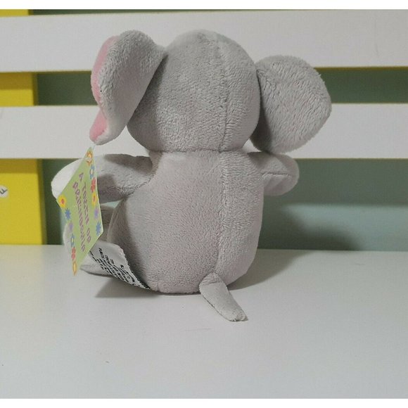 Russ Tons of Luck Elephant Plush Stuffed Animal Gray Pink White Shamrock - Picture 3 of 3
